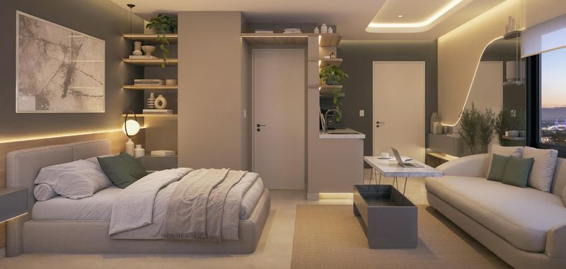 Apartamento de Asunción ya diseñado y amueblado, con dormitorio y sala listos